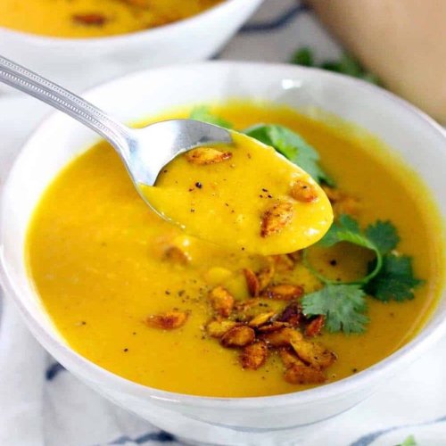 Curry Butternut Bisque - with cauliflower rice